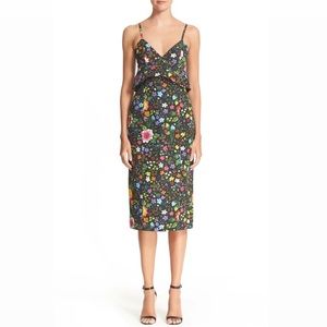 Victoria Beckham Floral Peplum Dress